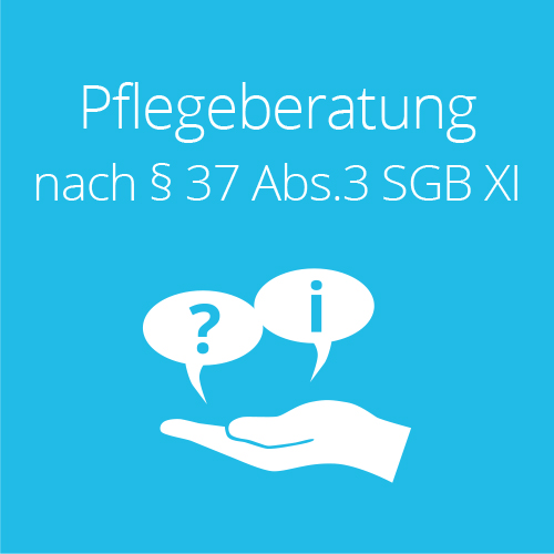 Symbolbild mit Link zu "Pflegeberatung nach §37 Absatz 3 SGB 11"